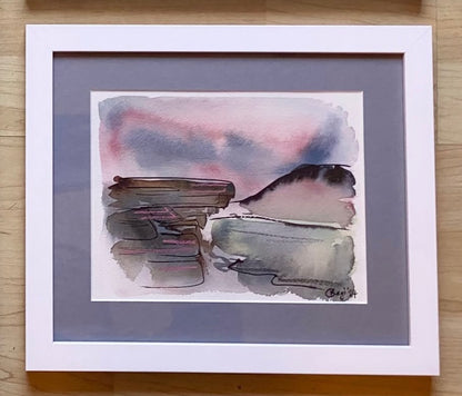 Original Rainy Bamford Edge Mixed Media - FRAMED
