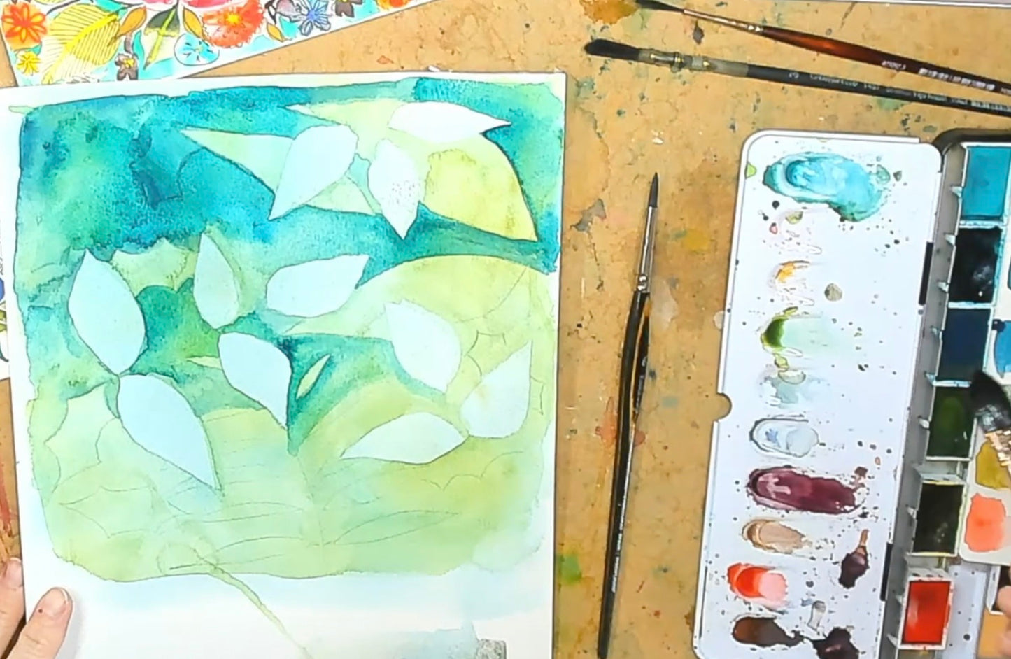 Negative Space Leaves Tutorial (Pre-Recorded)