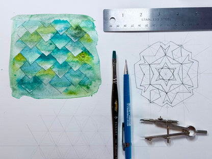 Geometric Patterns and Dragon Scales Tutorial (Pre-Recorded)