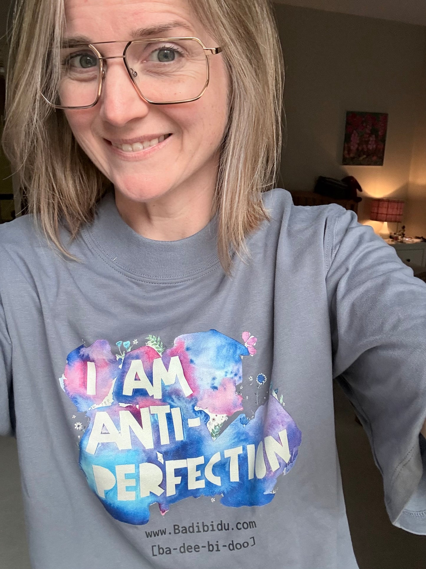 I am Antiperfection Boxy Tshirt