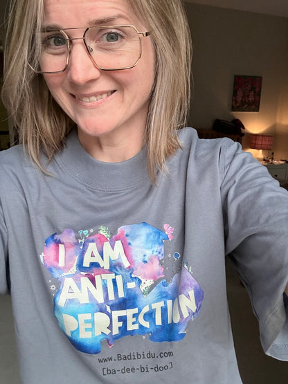 I am Antiperfection Boxy Tshirt