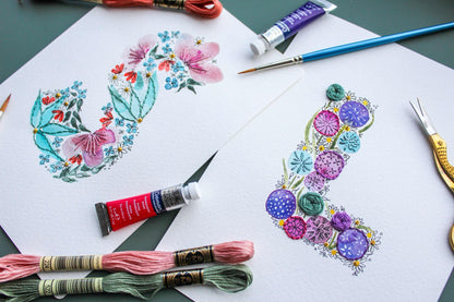 Embroidery & Watercolour Workshop (Peak District)