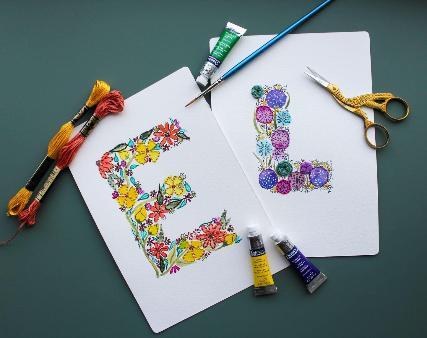 Embroidery & Watercolour Workshop (Peak District)