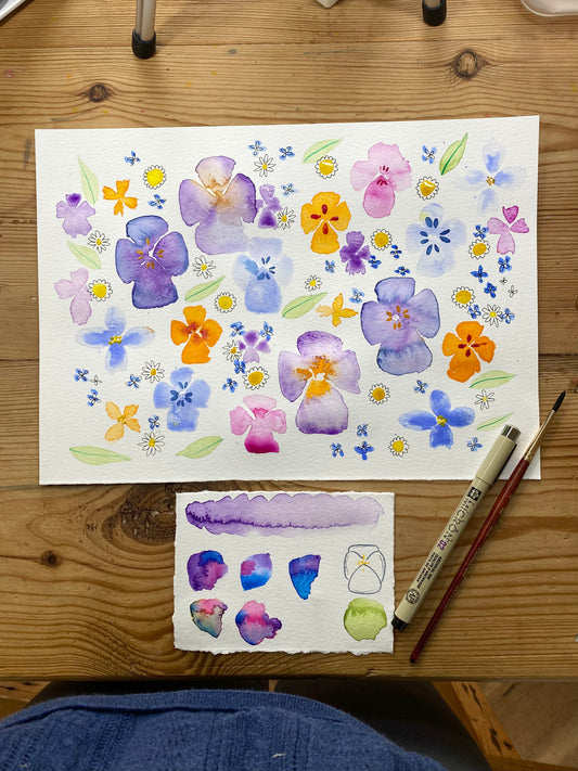 Pansies Tutorial (Pre-Recorded)