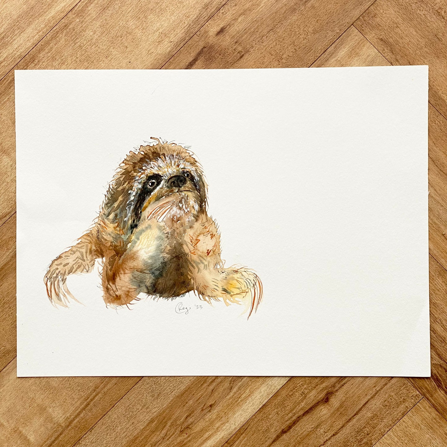 Original sketches and drafts - Sloth