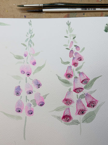 Foxgloves and Friends Tutorial (Pre-Recorded)