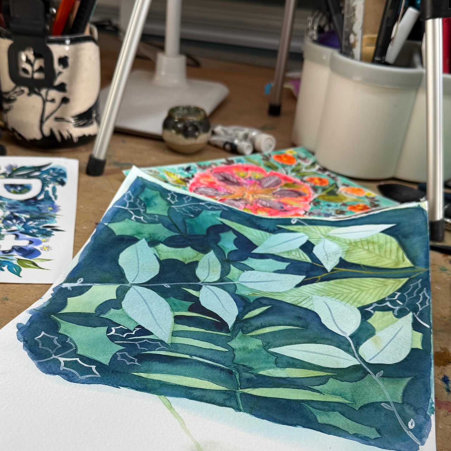 Negative Space Leaves Tutorial (Pre-Recorded)