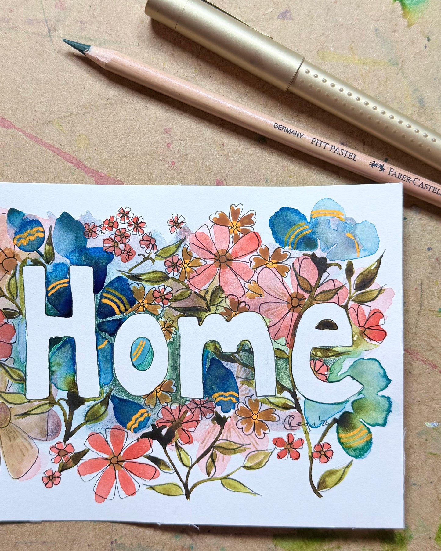 Original Home Card with Words