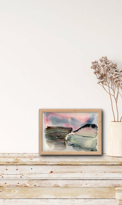 Rainy Bamford Edge Mixed Media A4 Print