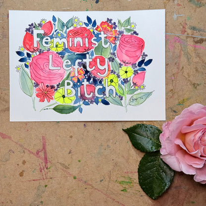Original Feminist Card with Words