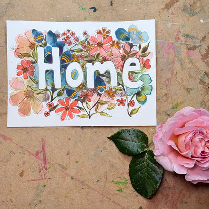 Original Home Card with Words