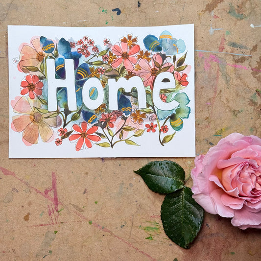 Original Home Card with Words