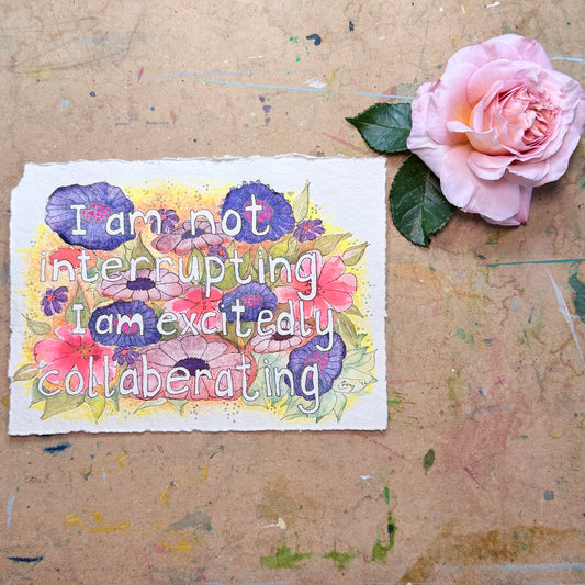 Original Interrupting Card with Words