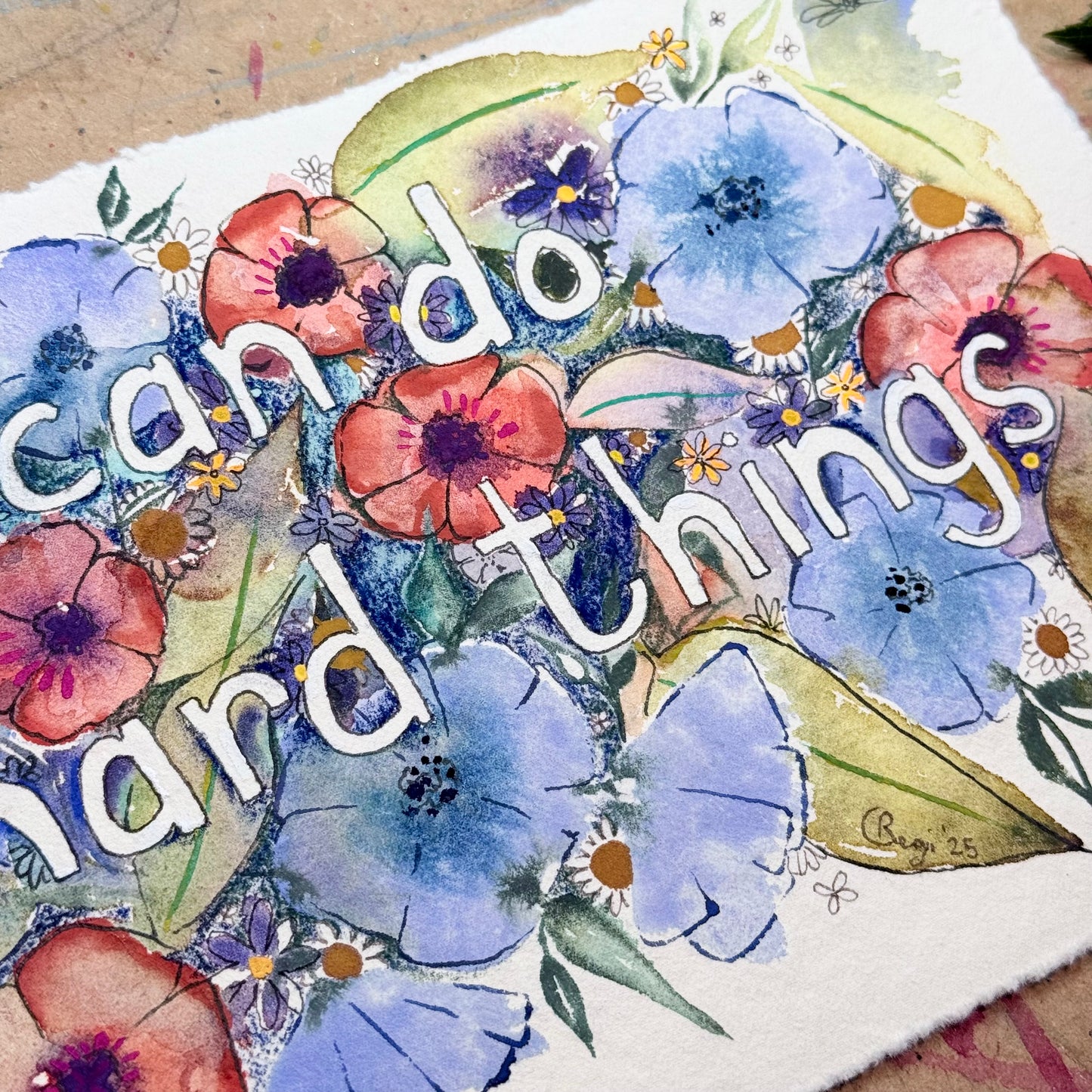 Original Hard Things Card with Words