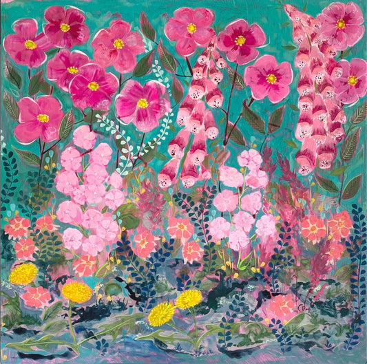 Messy can be Colourful Square Print