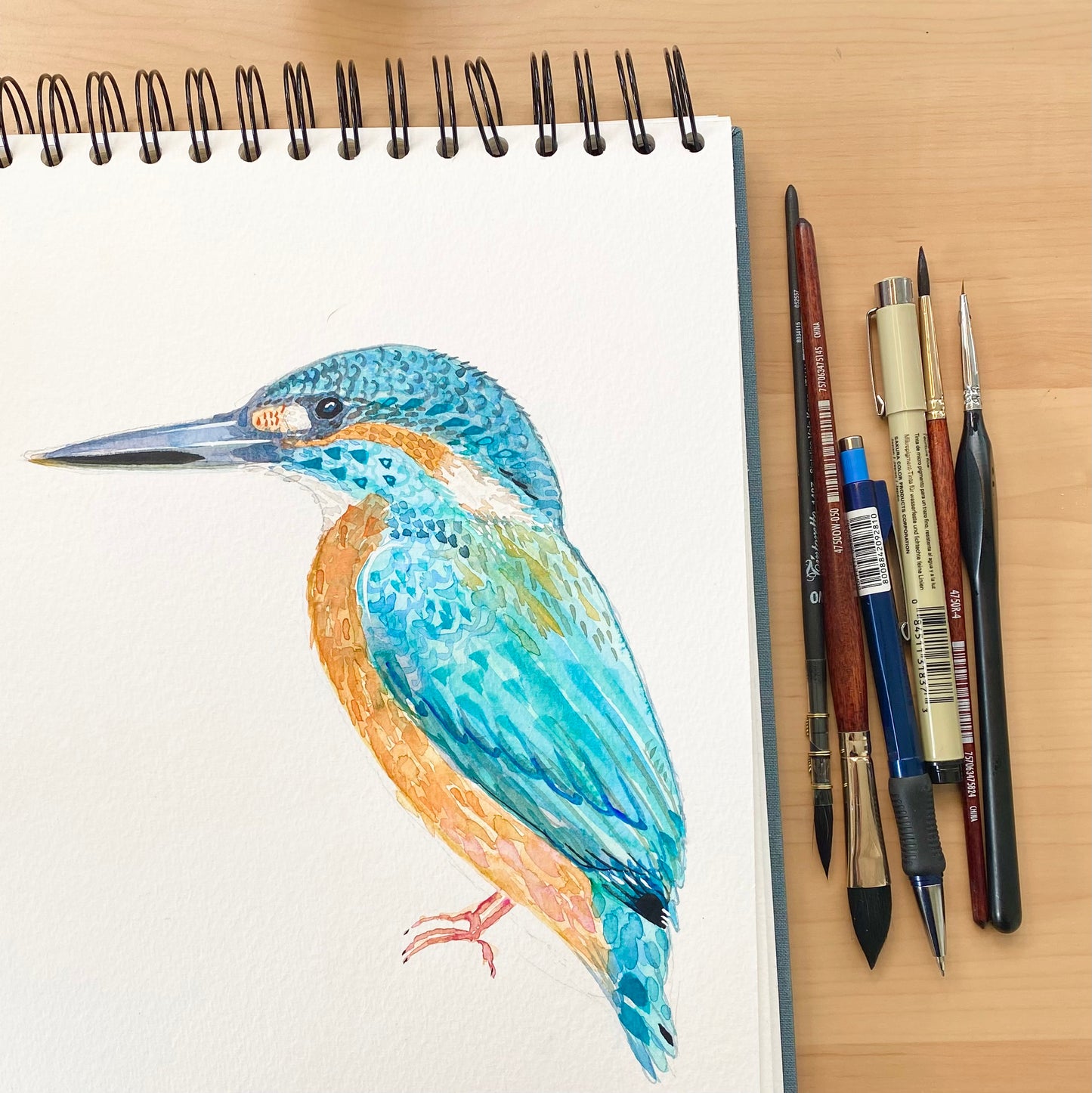 Original Kingfisher Watercolour