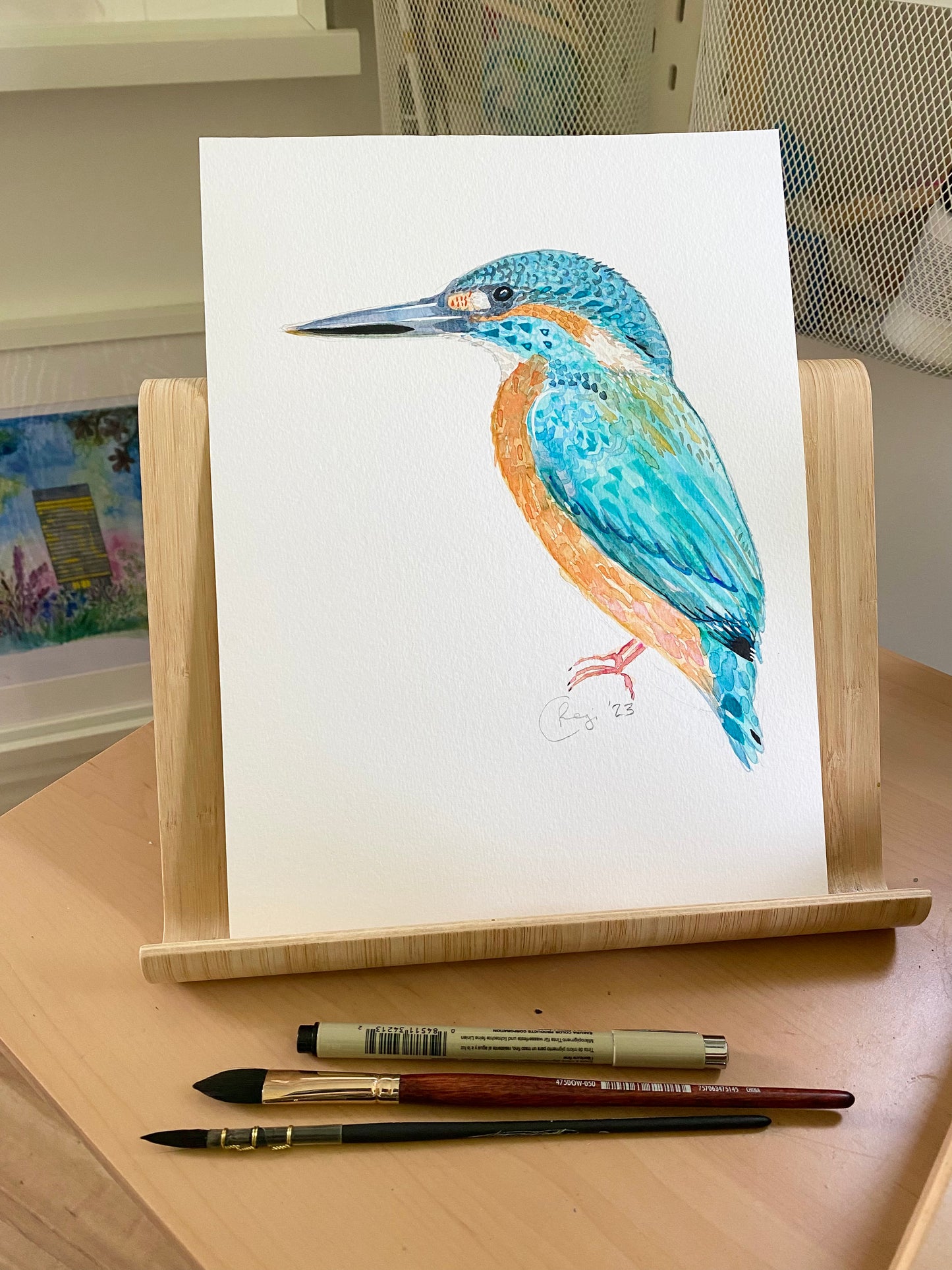 Original Kingfisher Watercolour