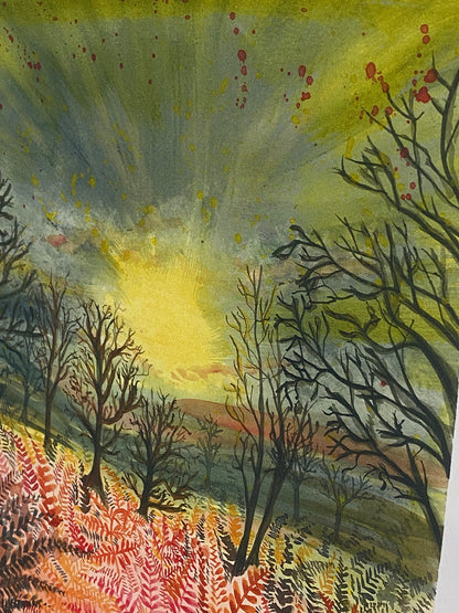 Hathersage Ferns A3 Print