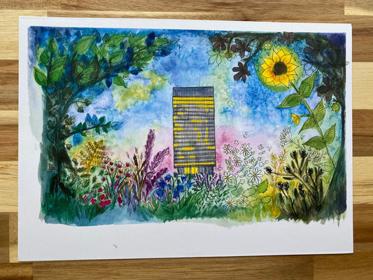 The Arts Tower A3 Print x5
