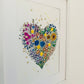 Flowery Heart A4 Prints x5