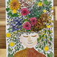 Dreaming of Flowers A4 Print