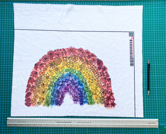 Rainbow Snuggle Print Fabric