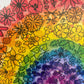 Flowery Rainbow Print