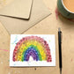 Flowery Rainbow Card