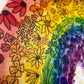 Flowery Rainbow A4 Prints x5