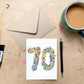 70th Birthday/Anniversary Card x5