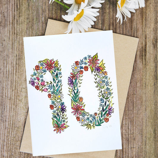 90th Birthday/Anniversary Card x5