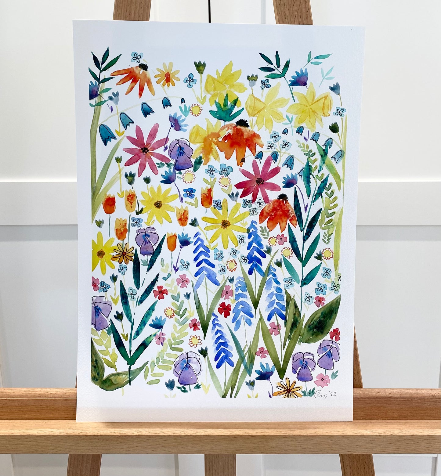 Limited edition A3 Giclee - Hyacinths and Bluebells