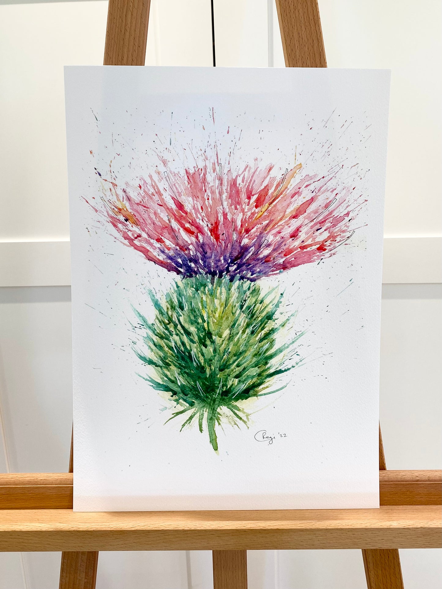 Limited edition A3 Giclee - Upright thistle